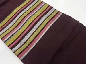 ふくれ織横段模様織出し名古屋帯